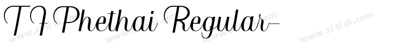 TF Phethai Regular字体转换